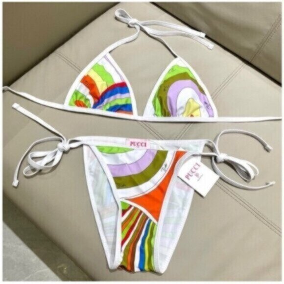 Emilio Pucci Multicolor Bikini Set - Picture 1 of 7